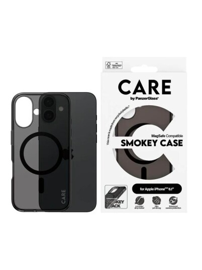 CARE by PanzerGlass Flagship Smokey MagSafe Mobildeksel for iPhone 16