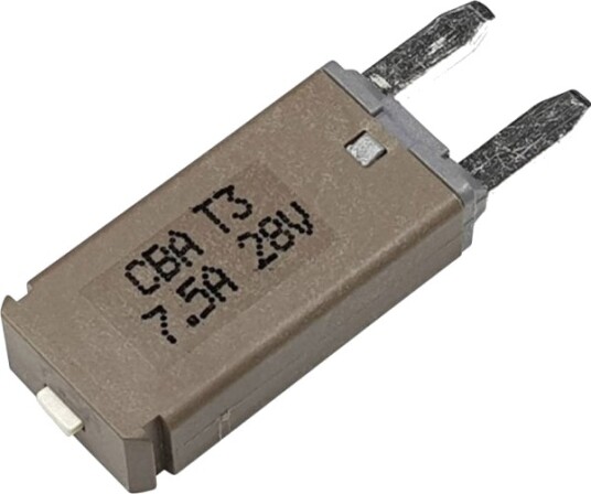 Hansor Automatsikring Mini, Type 3, Manuell Reset 7,5A Cba3-Serien 7,5A Brun 1 Stk Hansor Automatsikring Mini, Type 3, Manuell Reset 7,5A Cba3-Serien 7,5A Brun 1 Stk