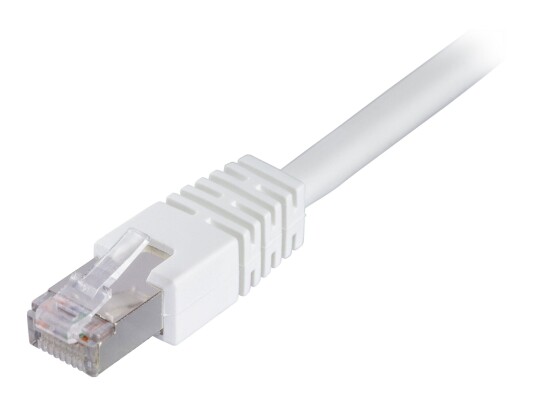 Deltaco 2m Cat6 F/UTP Koblingskabel RJ-45 Hann til Hann Hvit