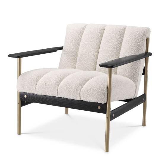 Elan stol bouclé cream