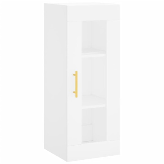 vidaXL Highboard hvit 34,5x34x180 cm konstruert tre 8720845488390 vidaXL Highboard hvit 34,5x34x180 cm konstruert tre 8720845488390