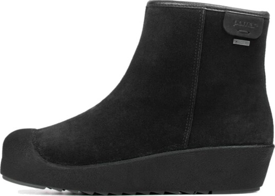 Pomar Women's Kallio GORE TEX Ankle Boot Black Suede(fur L) Curling 39