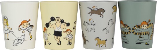 Rätt Start  Pippi Langstrømpe Sirkus Samlerkopper 4-Pack