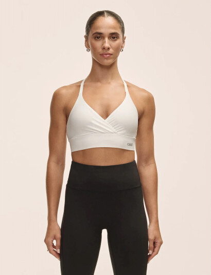 Casall Wrap Sports Bra White XL