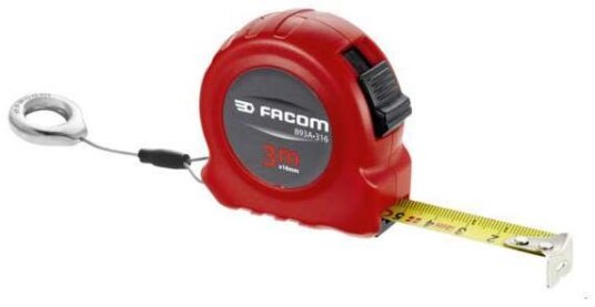 Facom 893.316SLS Målebånd med SLS feste 3m