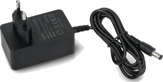 Strømforsyning 12V 2,5A 30W med DC 5,5/2,1mm plugg