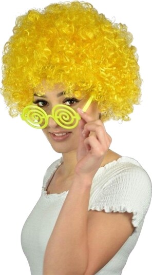 Arpex Afro Parykk Xxl Gul Arpex Afro Parykk Xxl Gul