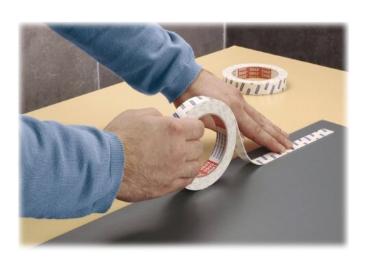 Tesa Powerbond Mirror Dobbelsidig Tape 19 Mm X 1.5 M Hvit