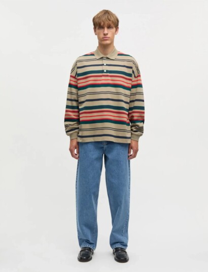 Mads Nørgaard Light Terry Polo St Sweat Beige XXL