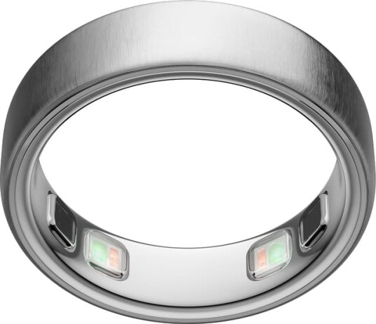 Oura Ring 5 Størrelse 9 Børstet Sølv