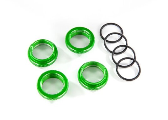 Traxxas 8968G Spring Adjuster Alu Green GT-Maxx 4 Traxxas 8968G Spring Adjuster Alu Green GT-Maxx 4