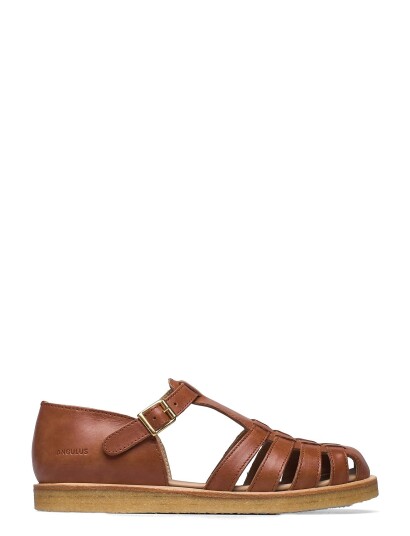 ANGULUS Sandals Flat Closed Toe Op Brown 35