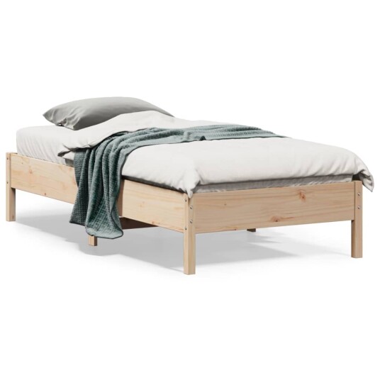 vidaXL Sengeramme 90x190 cm heltre furu 8721012428843