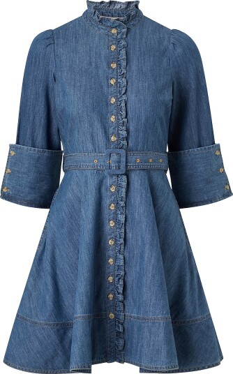 byTimo Denimkjole Denim Mini Dress Blå