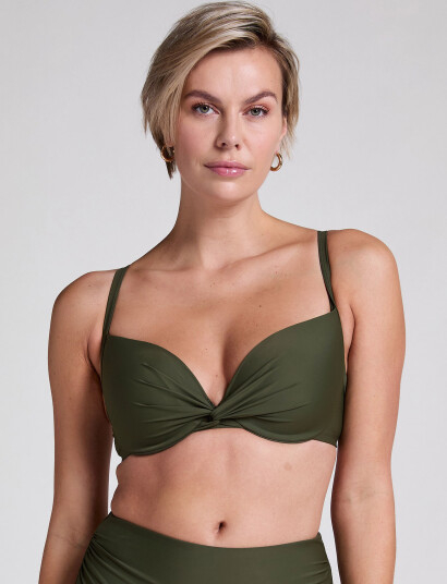 Hunkemöller Luna Padded Bikini Top - Green - B x 65