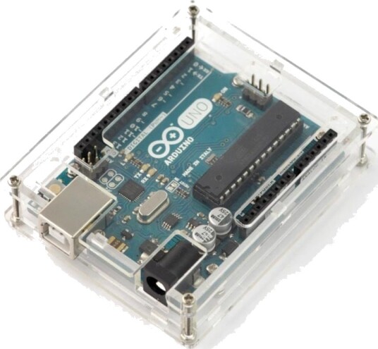 Gjennomsiktig deksel til Arduino Uno