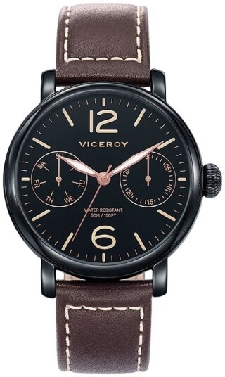 Viceroy Herreklokke 471047 55 Classic Sort/Lær Ø42 mm Viceroy Herreklokke 471047 55 Classic Sort/Lær Ø42 mm