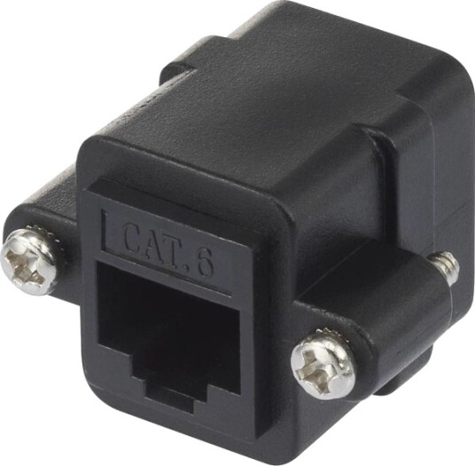 Renkforce Rf-4712202 Flat Sort Rj-45 Rj-45 Hunkjønn Hunkjønn