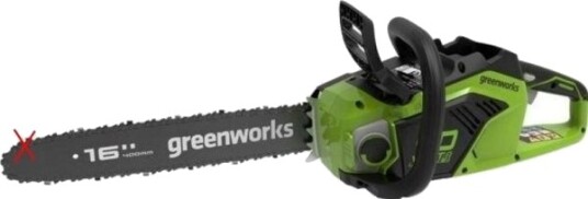 Kjedesag Greenworks Gd40cs18k2x 40 V 40 Cm Kjedesag Greenworks Gd40cs18k2x 40 V 40 Cm