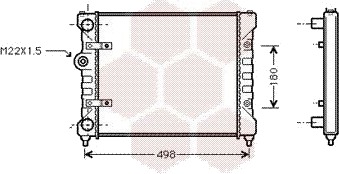 VAN WEZEL 49002022 Radiator motorkjøling VAN WEZEL 49002022 Radiator motorkjøling