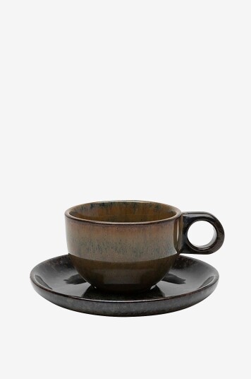 Serax Kaffekopp + underkop Surface av Sergio Herman 4 pakning Grå Serax Kaffekopp + underkop Surface av Sergio Herman 4 pakning Grå