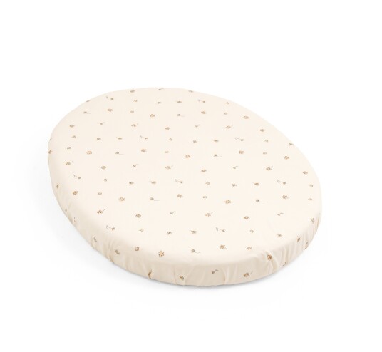 Stokke Sleepi Mini V3 Stretchlaken Flower Ecru