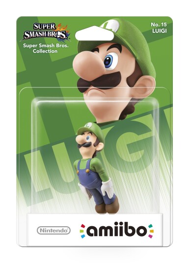 Nintendo Amiibo Luigi Figur med NFC for Super Smash Bros