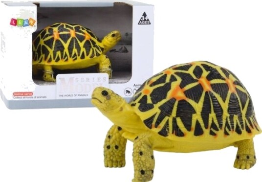Leantoys Samlefigur Skilpadde Gad Gul/Svart A