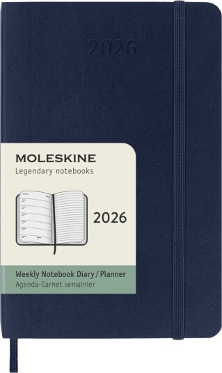 Moleskine Moleskine 2026 Soft P Uke Notat Sap Blå