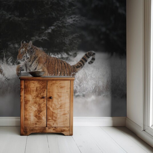 Tapet – Vill tiger