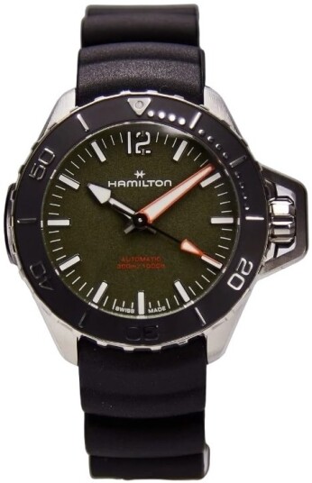 Hamilton Herreklokke H77455360 Khaki Navy Frogman Grønn/Gummi Ø41 mm