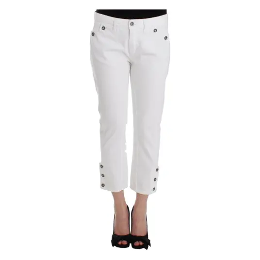 Ermanno Scervino Dame Jeans Hvit S Ermanno Scervino Dame Jeans Hvit S