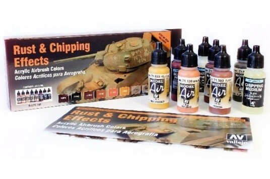 Vallejo 71.186 Acryl Maling Rust og Chips 17 ml Modellbygging