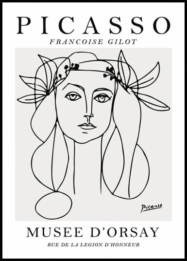 Francoise Gilot Picasso Plakat Plakat / 70x100cm