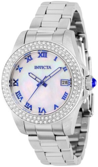 Invicta Dameklokke 36069 Angel Hvit/Stål Ø34 mm Invicta Dameklokke 36069 Angel Hvit/Stål Ø34 mm