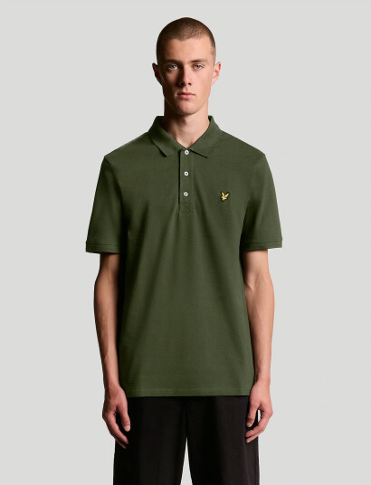 Lyle & Scott Plain Polo Shirt - Green - XL Lyle & Scott Plain Polo Shirt - Green - XL