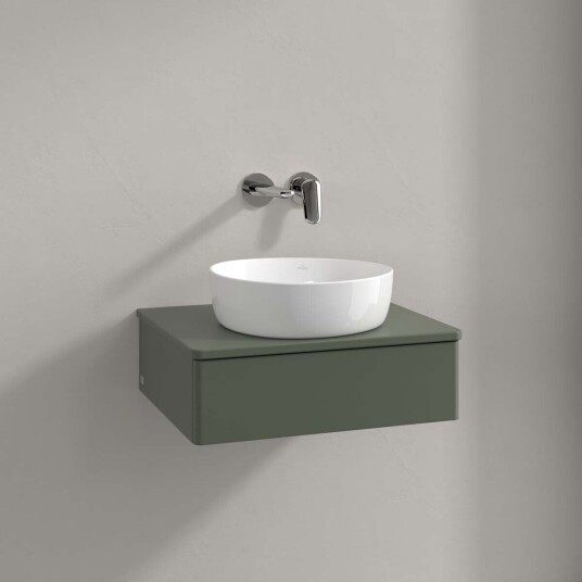 Villeroy & Boch  Antao Servantskap med 1 skuff 60x50x19 cm u/lys Grønn Matt