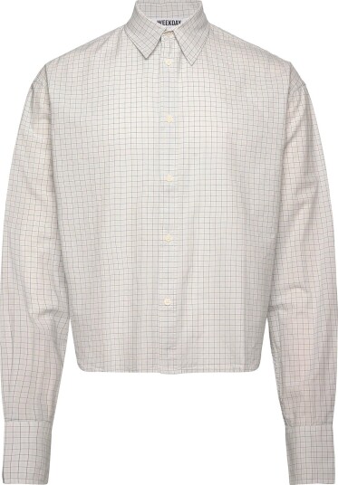 Weekday Adam Long Sleeve Shirt BLUE CHECK S