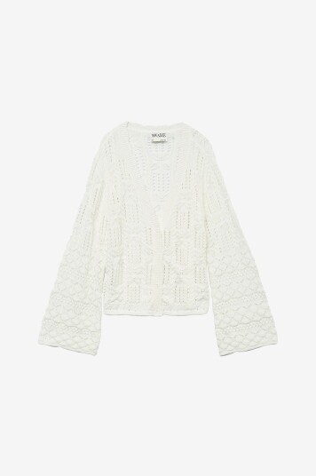 Vero Moda Kardigan vmEmilia LS V neck Knit Cardigan VM Hvit