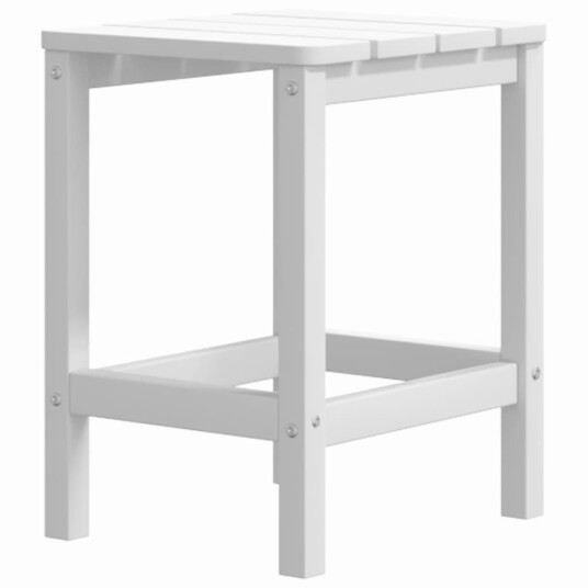 vidaXL Adirondack hagestol med bord HDPE hvit vidaXL Adirondack hagestol med bord HDPE hvit