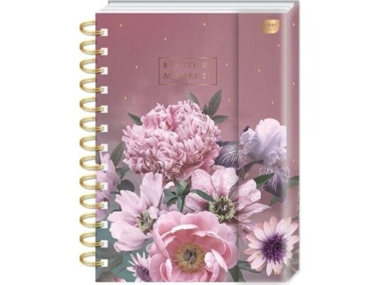 Interdruk B5 Fotoalbum 25K. Magnetisk Lukking Blomster Interdruk B5 Fotoalbum 25K. Magnetisk Lukking Blomster