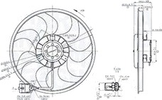 MAGNETI MARELLI 069422864010 Kjølevifte MAGNETI MARELLI 069422864010 Kjølevifte