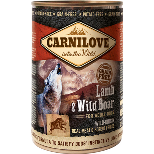 Carnilove Våtfôr til Hund Lam og Villsvin 400 g x 6 stk.