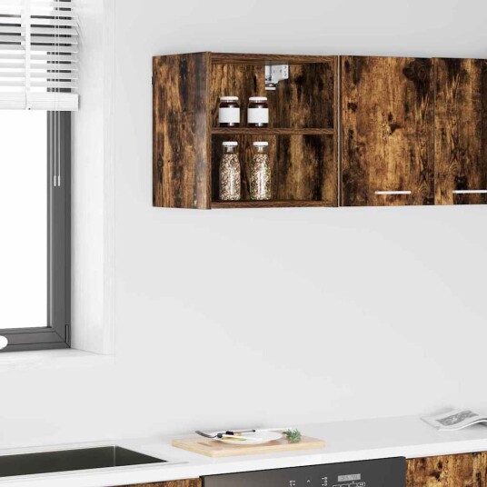  Hengende skap Riga Røkt eik 40 x 29,5 x 40 cm Konstruert tre