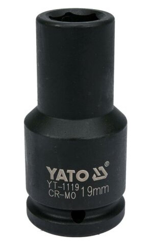 Yato 3/4" 19 mm Krom-Molybden Slagsokkel YT-1119