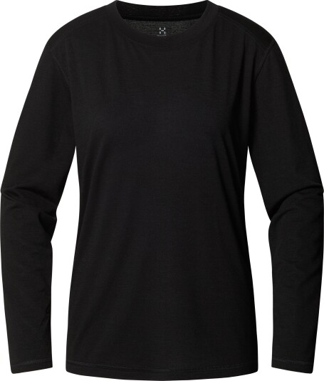 Haglöfs Women"s Kaise Wool Long Sleeve Tee True Black S