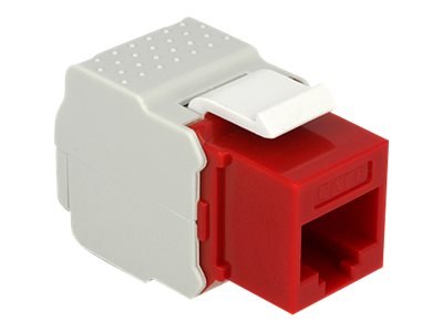 Delock Keystone Module Modulinnlegg Cat 6 Utp Rj-45 Rød