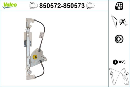 Vindusheis VALEO 850572 Vindusheis VALEO 850572