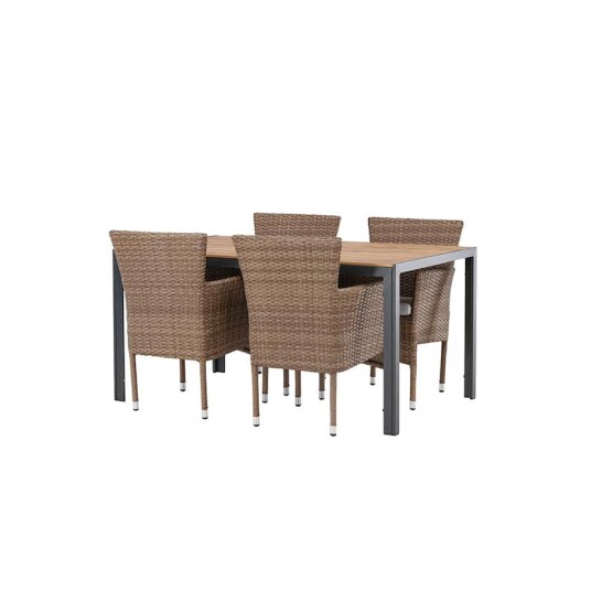 Spisegruppe Venture Home Break Bord med 4 Malina Stoler Spisegruppe Venture Home Break Bord med 4 Malina Stoler