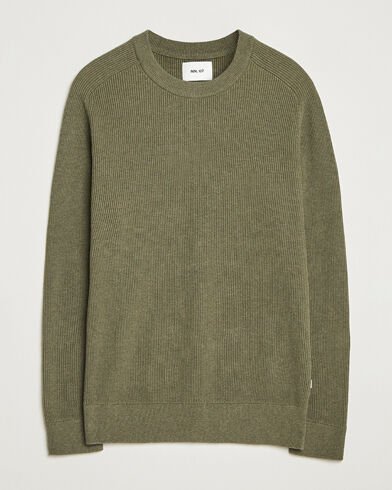NN07 Kevin Cotton Knitted Sweater Capers Green NN07 Kevin Cotton Knitted Sweater Capers Green